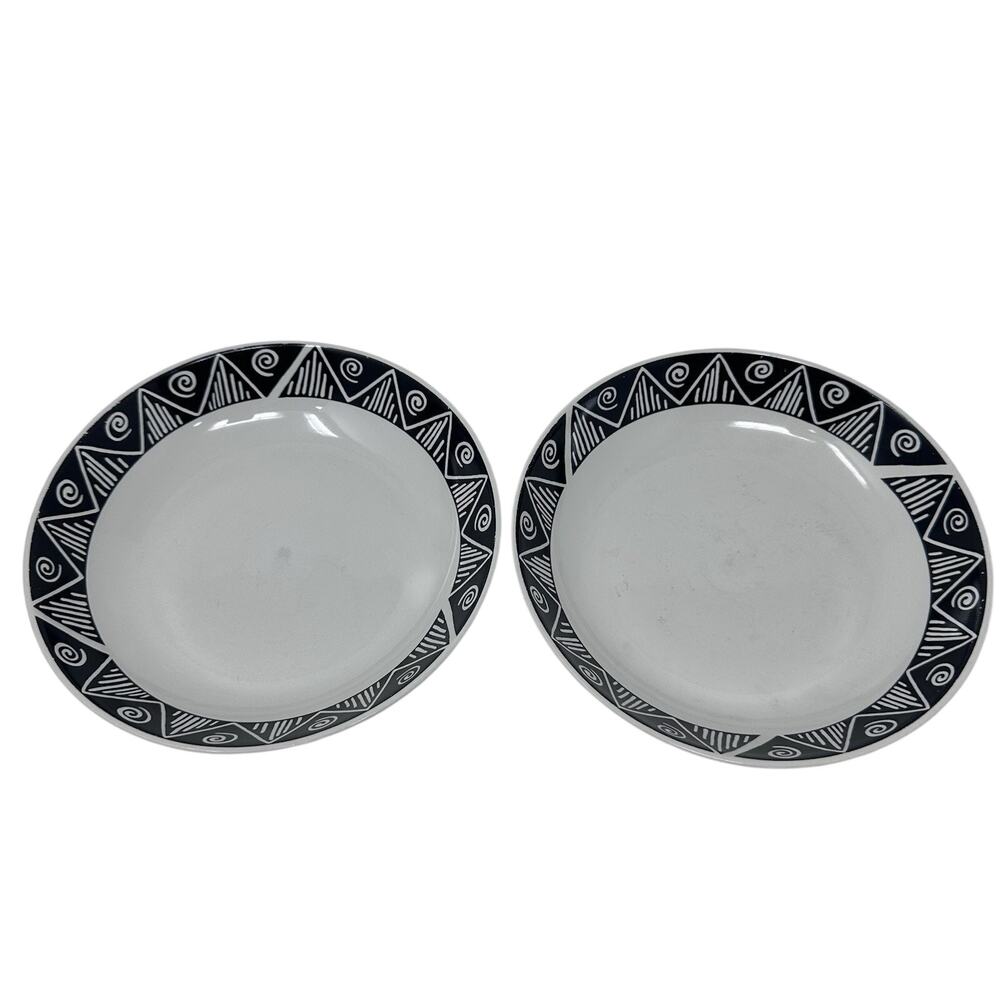 2 Oneida Majestic Ware Shadow Pattern - Soup Bowls 7.75”